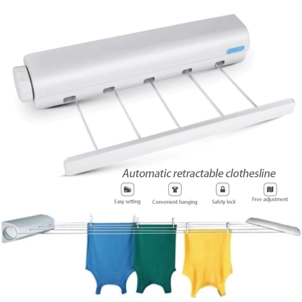 Cintre mural rétractable pour vêtements, porte-serviettes, pour salle de bain