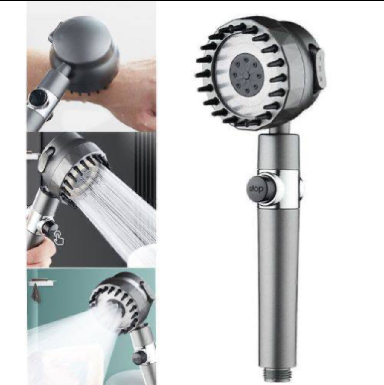 pommeau de douche 3 modes, douche haute pression, filtre de massage, robinet à effet pluie, salle de bain, maison, accessoires innovant
