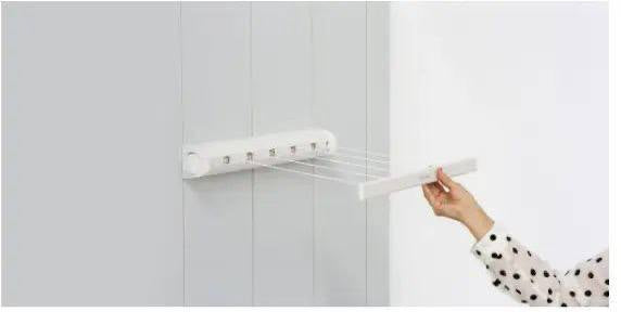 Cintre mural rétractable pour vêtements, porte-serviettes, pour salle de bain