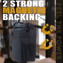 Sac de sport magnétique pour hommes et femmes avec porte-bouteille et compartiment ventilé en vrac.